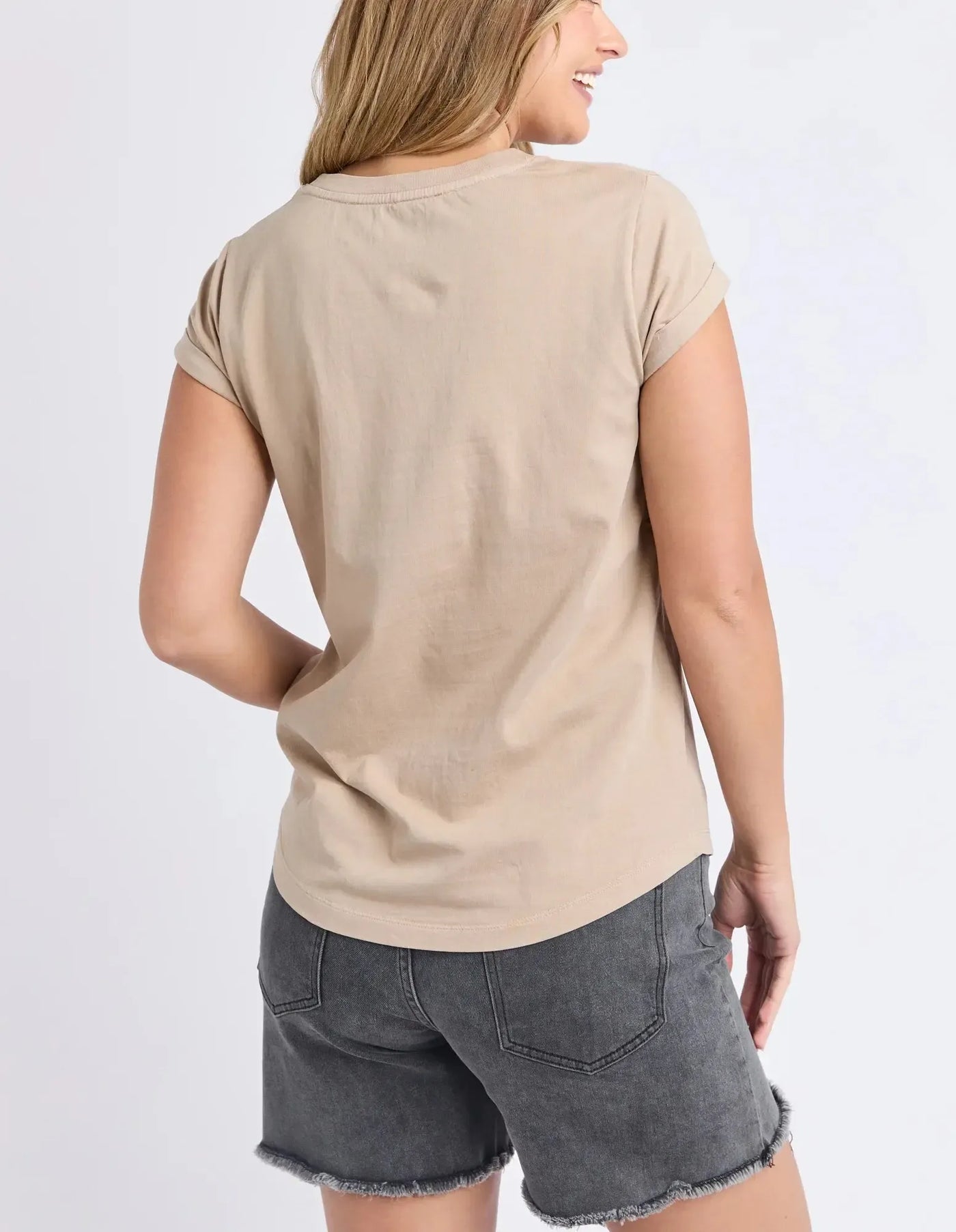 Florence Tee - Oat-Foxwood-Lima & Co