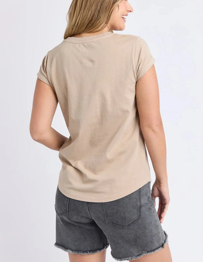 Florence Tee - Oat-Foxwood-Lima & Co