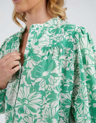 Florentina Blouse - Green-Elm Lifestyle-Lima & Co