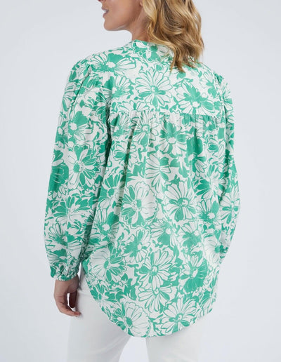 Florentina Blouse - Green-Elm Lifestyle-Lima & Co