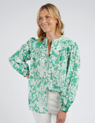 Florentina Blouse - Green-Elm Lifestyle-Lima & Co