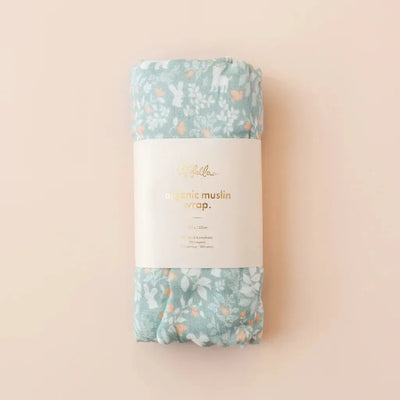 Forest Friends Sage/Cypress Organic Muslin Wrap Set-Fox And Fallow-Lima & Co