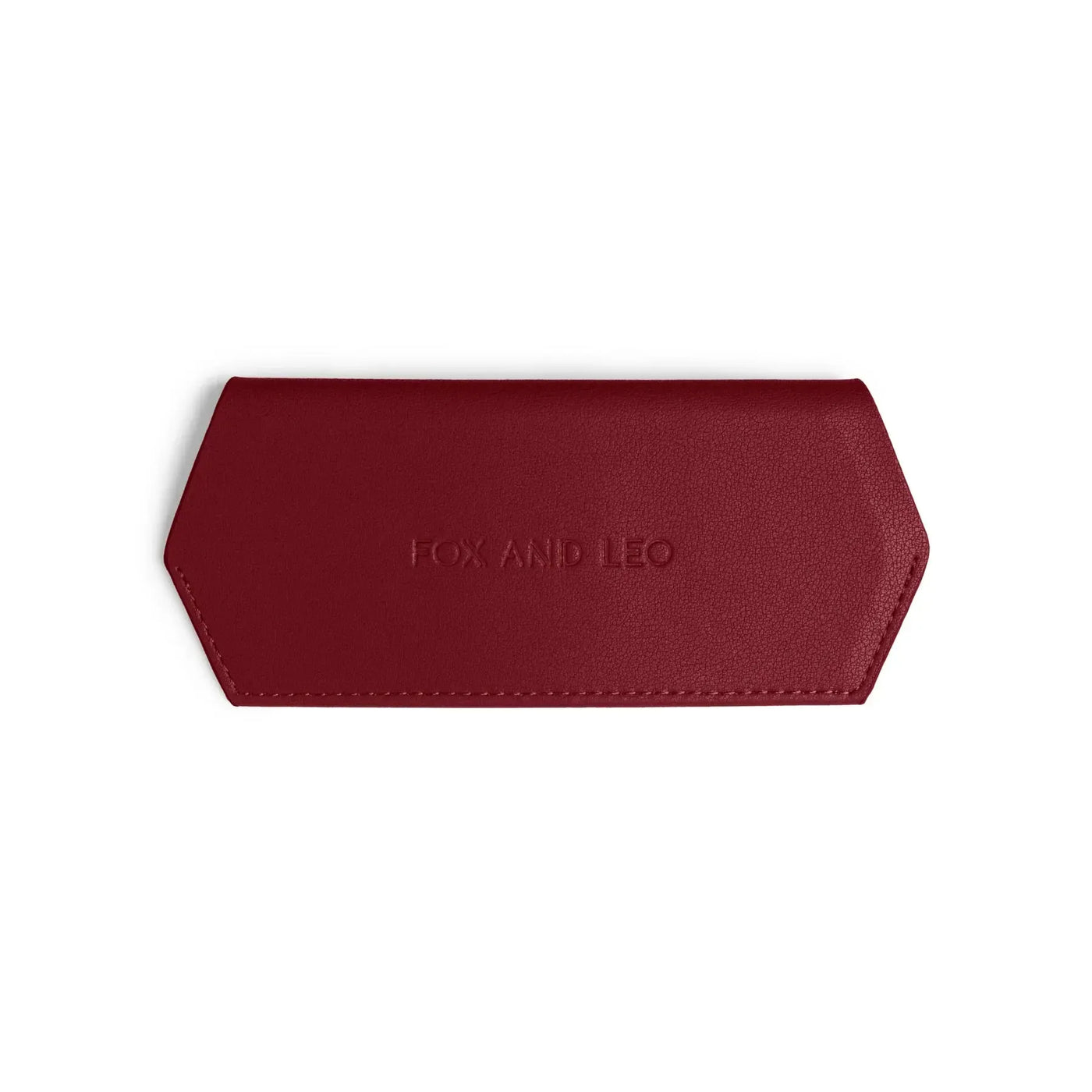 Fox and Leo Glasses Case - Burgundy-Fox and Leo-Lima & Co