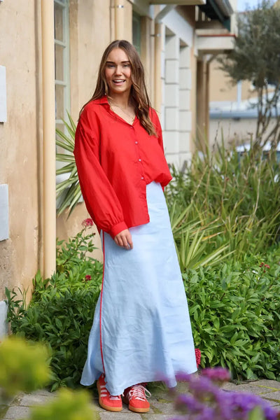 Franka Shirt - Chilli-The Eighth Letter-Lima & Co