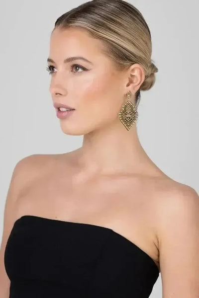 Frida Earring - Gold-Liberte-Lima & Co