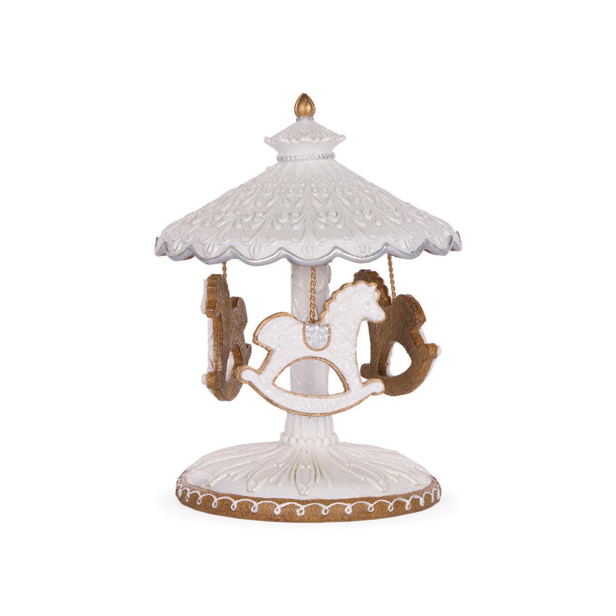 Frosted Gingerbread Musical Carousel-Holly and Ivy-Lima & Co