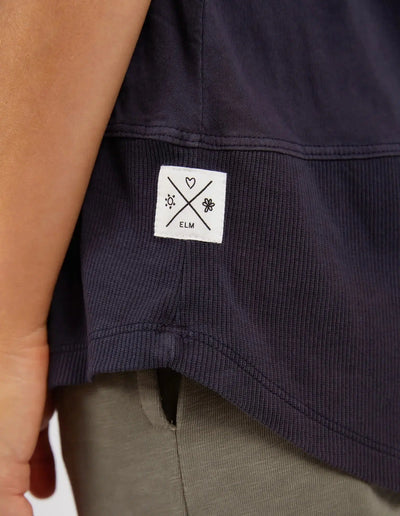Fundamental Rib Tank - Navy-Elm Lifestyle-Lima & Co