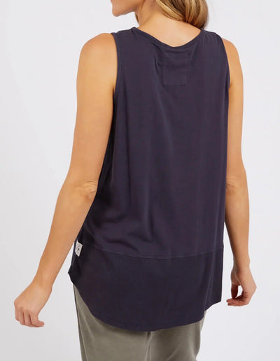 Fundamental Rib Tank - Navy-Elm Lifestyle-Lima & Co