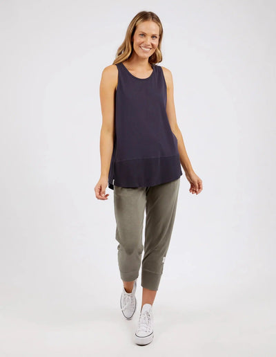 Fundamental Rib Tank - Navy-Elm Lifestyle-Lima & Co
