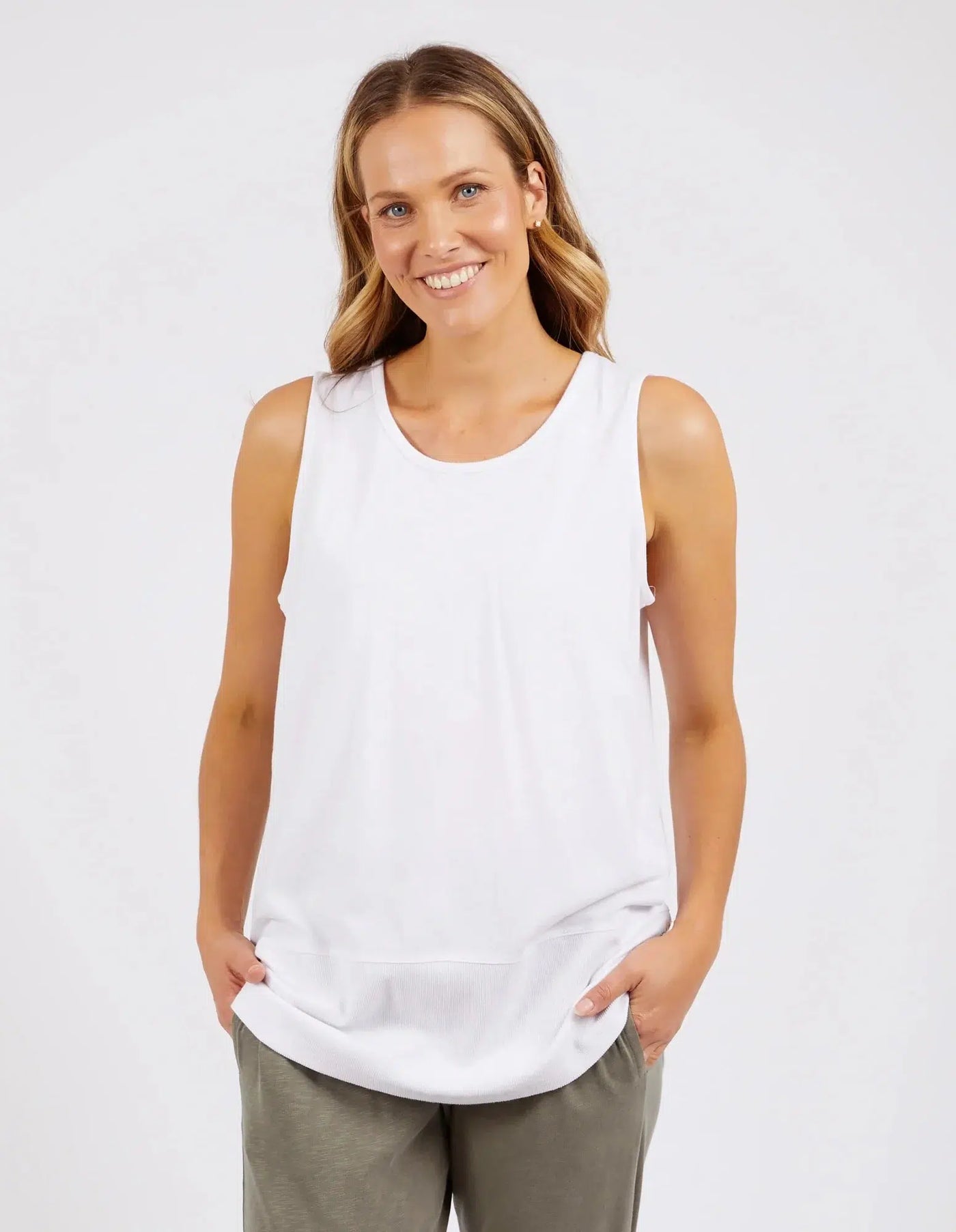Fundamental Rib Tank - White-Elm Lifestyle-Lima & Co
