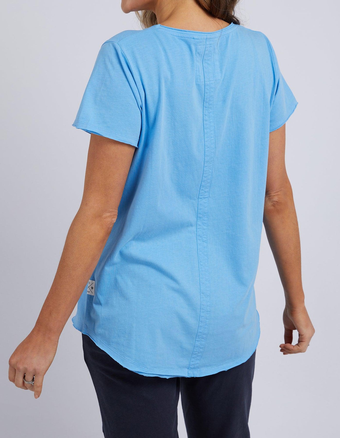 Fundamental Vee Tee - Azure-Elm Lifestyle-Lima & Co