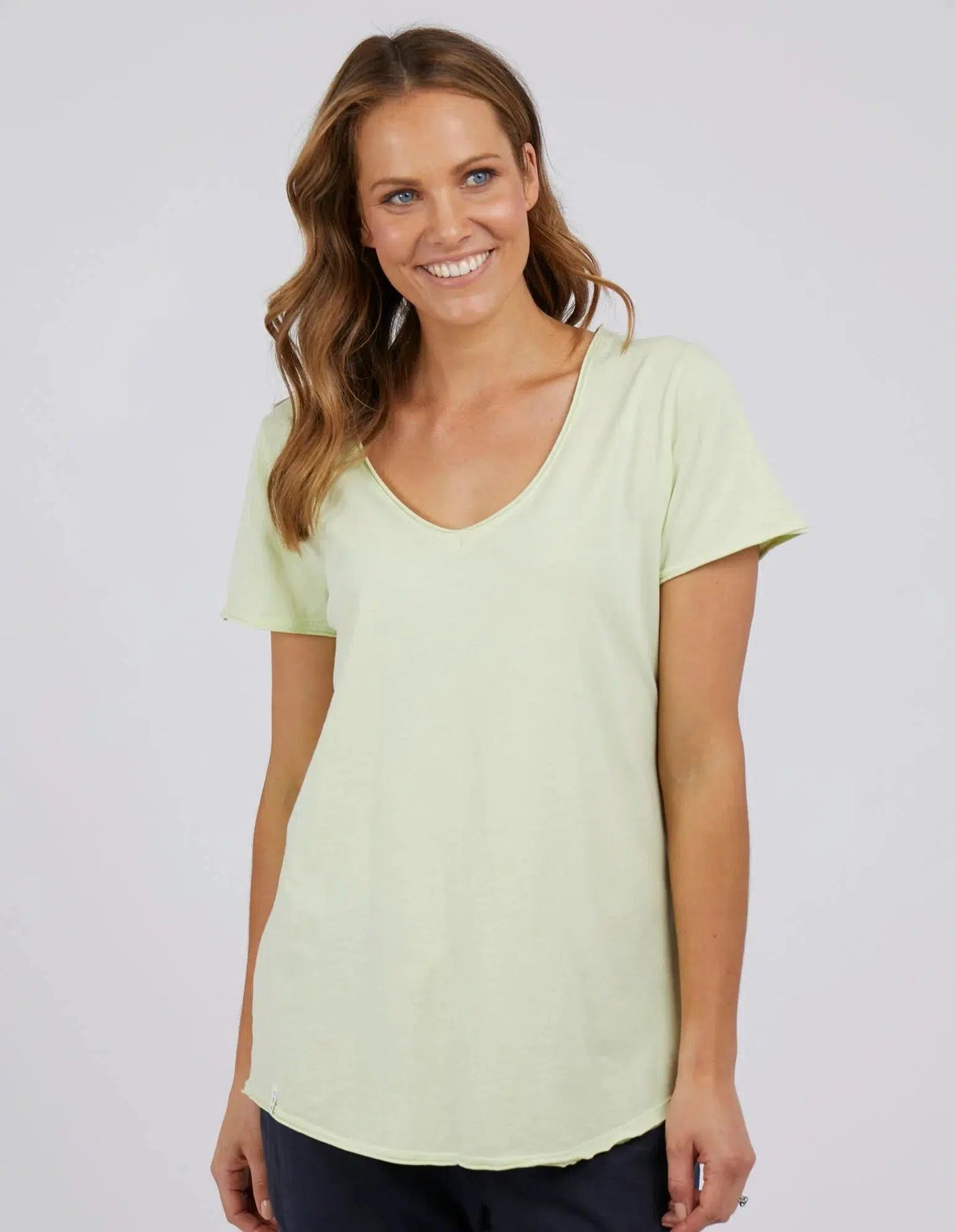 Fundamental Vee Tee - Lime-Elm Lifestyle-Lima & Co