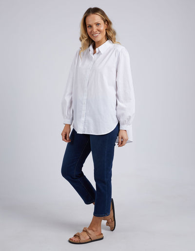 Gabriella Shirt - White-Elm Lifestyle-Lima & Co