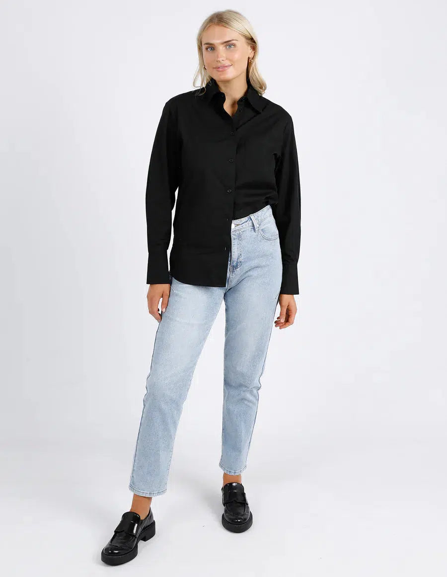 Gemma Shirt - Black-Foxwood-Lima & Co