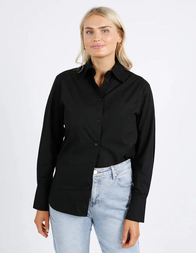 Gemma Shirt - Black-Foxwood-Lima & Co