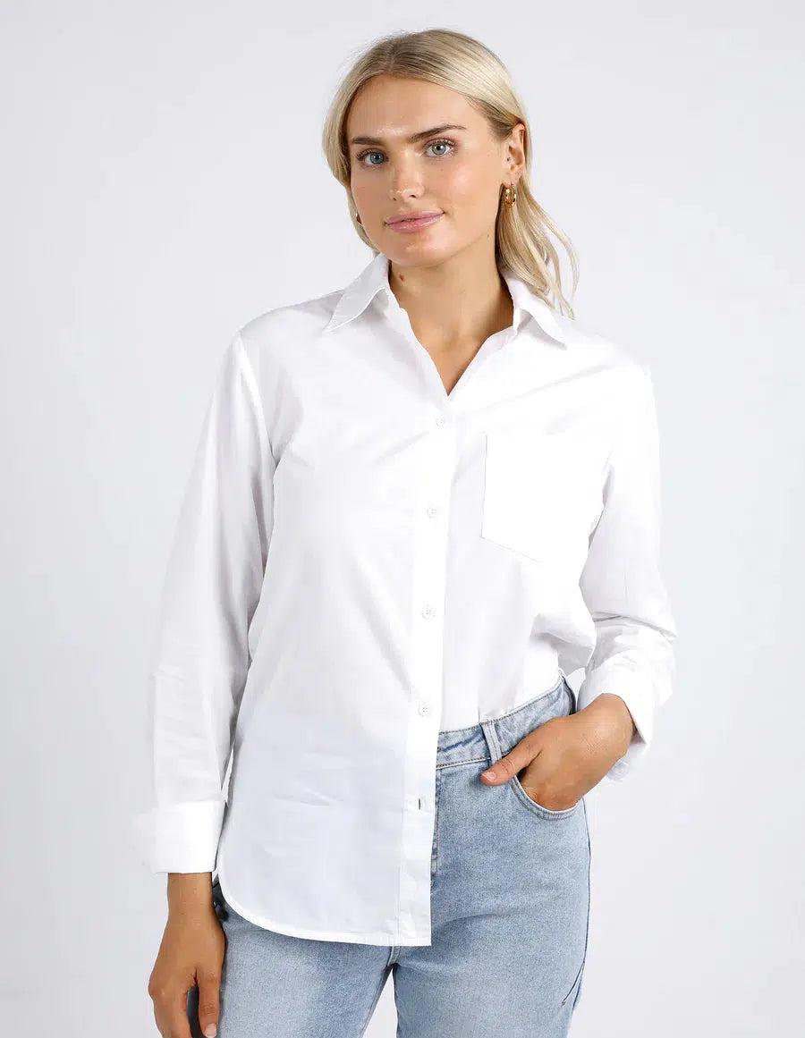 Gemma Shirt - White-Foxwood-Lima & Co