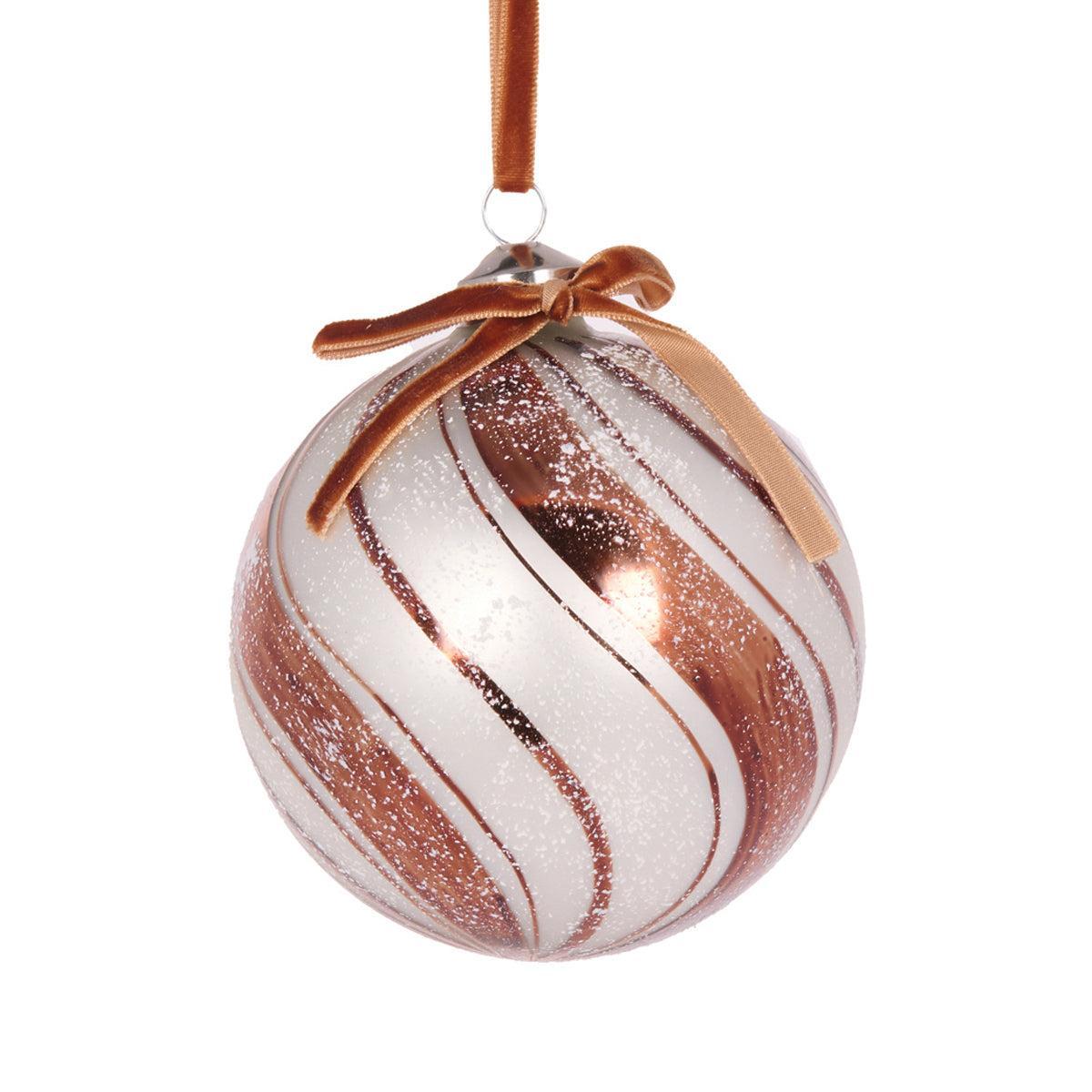 Gingerbread Swirl Bauble-Holly and Ivy-Lima & Co