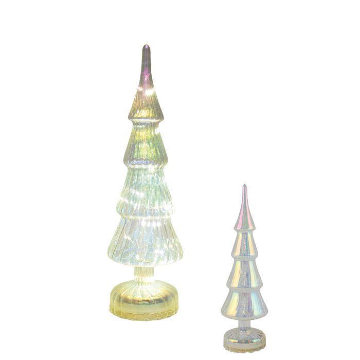 Glass LED Irridescent Table Tree Small-Swing-Lima & Co