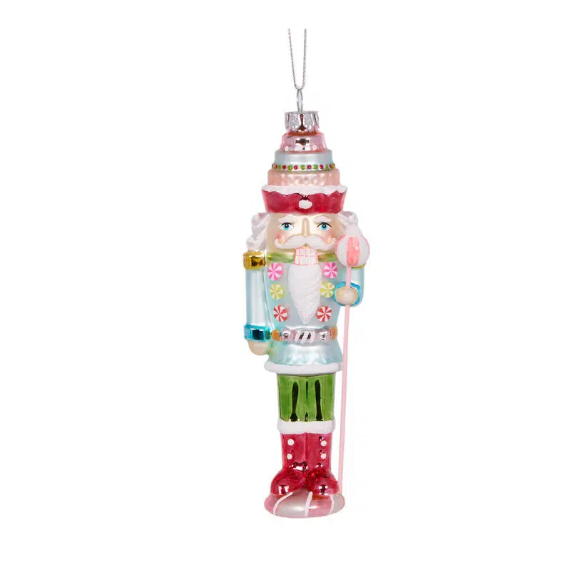 Glass Pastel Nutcracker Hanging-Holly and Ivy-Lima & Co