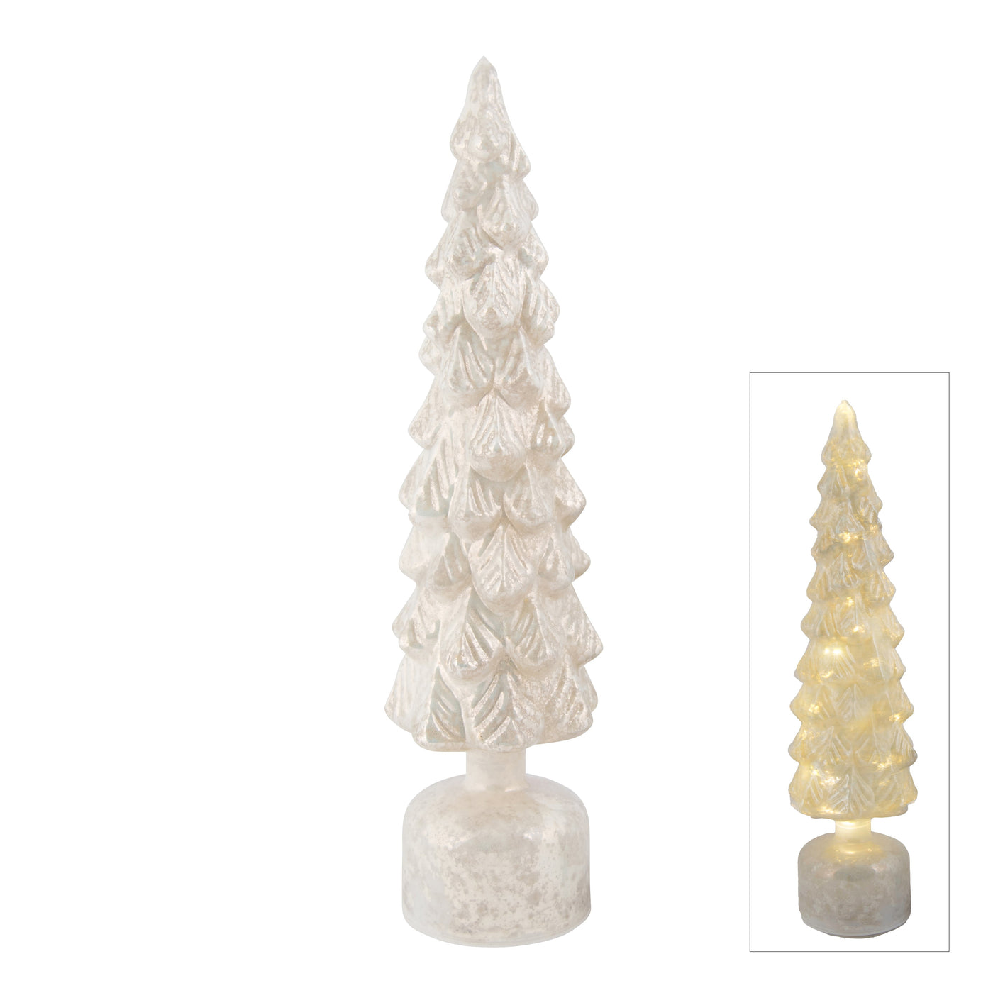 Glass Rotating Led Tree White Lge-Swing-Lima & Co