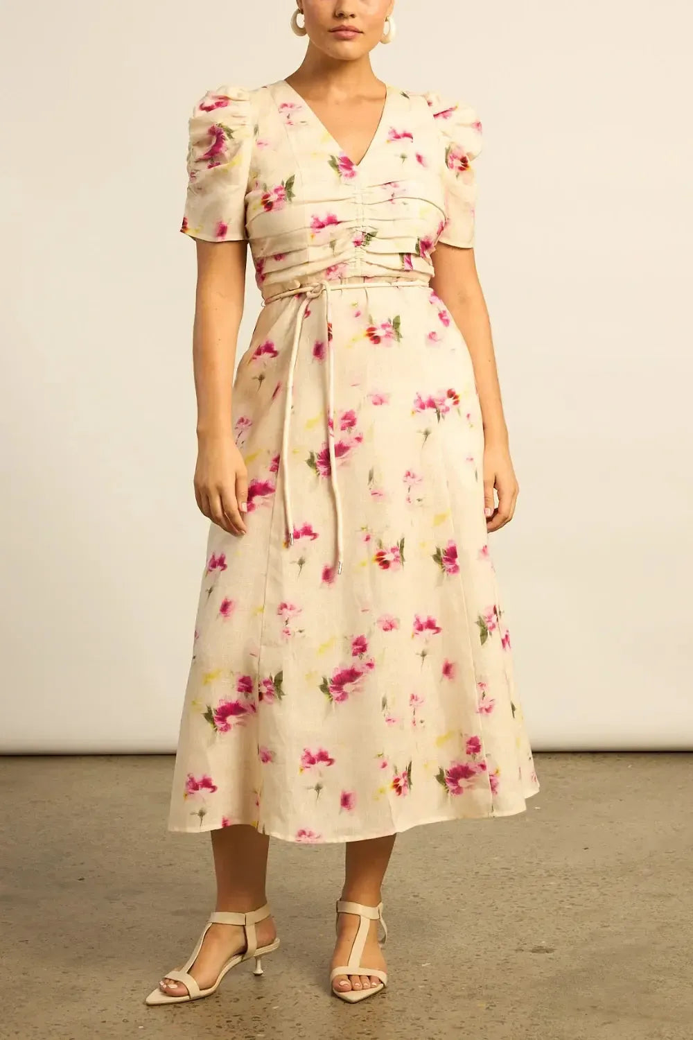 Glimmer Dress - Watercolour Bloom-Zoe Kratzmann-Lima & Co