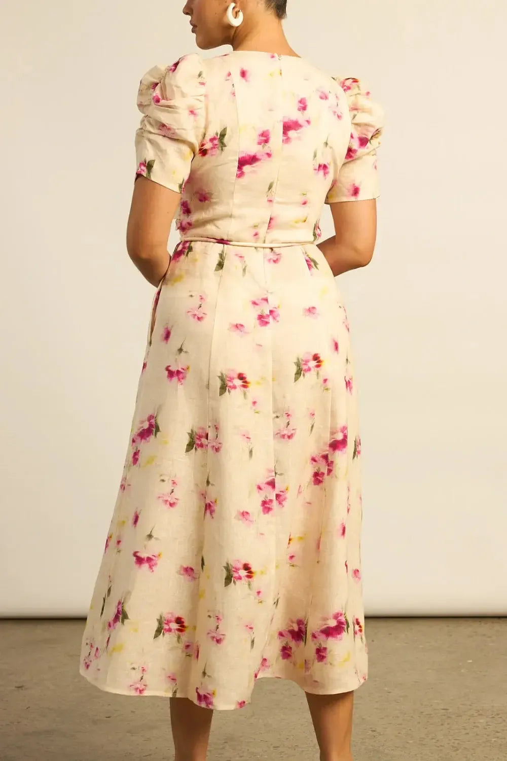 Glimmer Dress - Watercolour Bloom-Zoe Kratzmann-Lima & Co