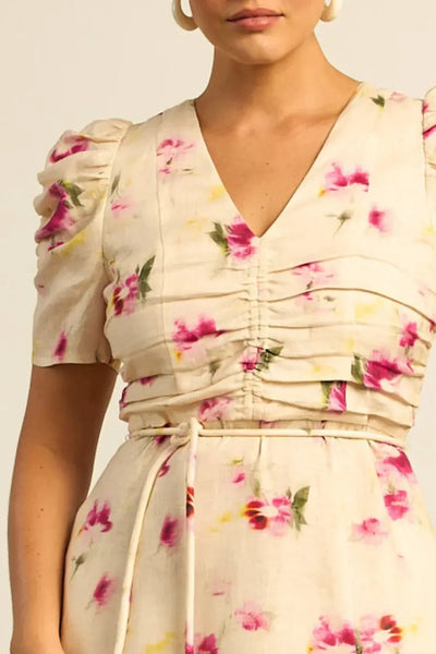 Glimmer Dress - Watercolour Bloom-Zoe Kratzmann-Lima & Co