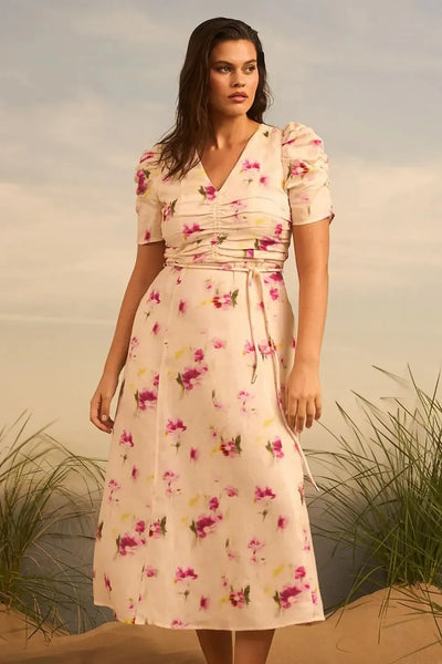 Glimmer Dress - Watercolour Bloom-Zoe Kratzmann-Lima & Co