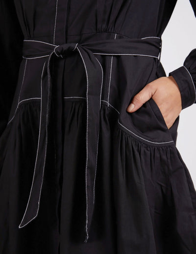 Goldie Dress - Black-Foxwood-Lima & Co