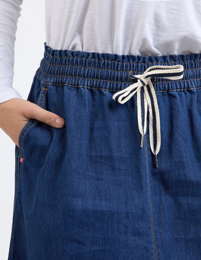 Greta Denim Skirt - Dark Blue-Elm Lifestyle-Lima & Co
