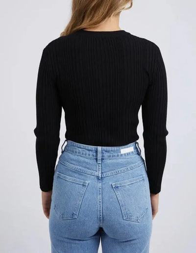 Greta Long Sleeve - Black-Foxwood-Lima & Co