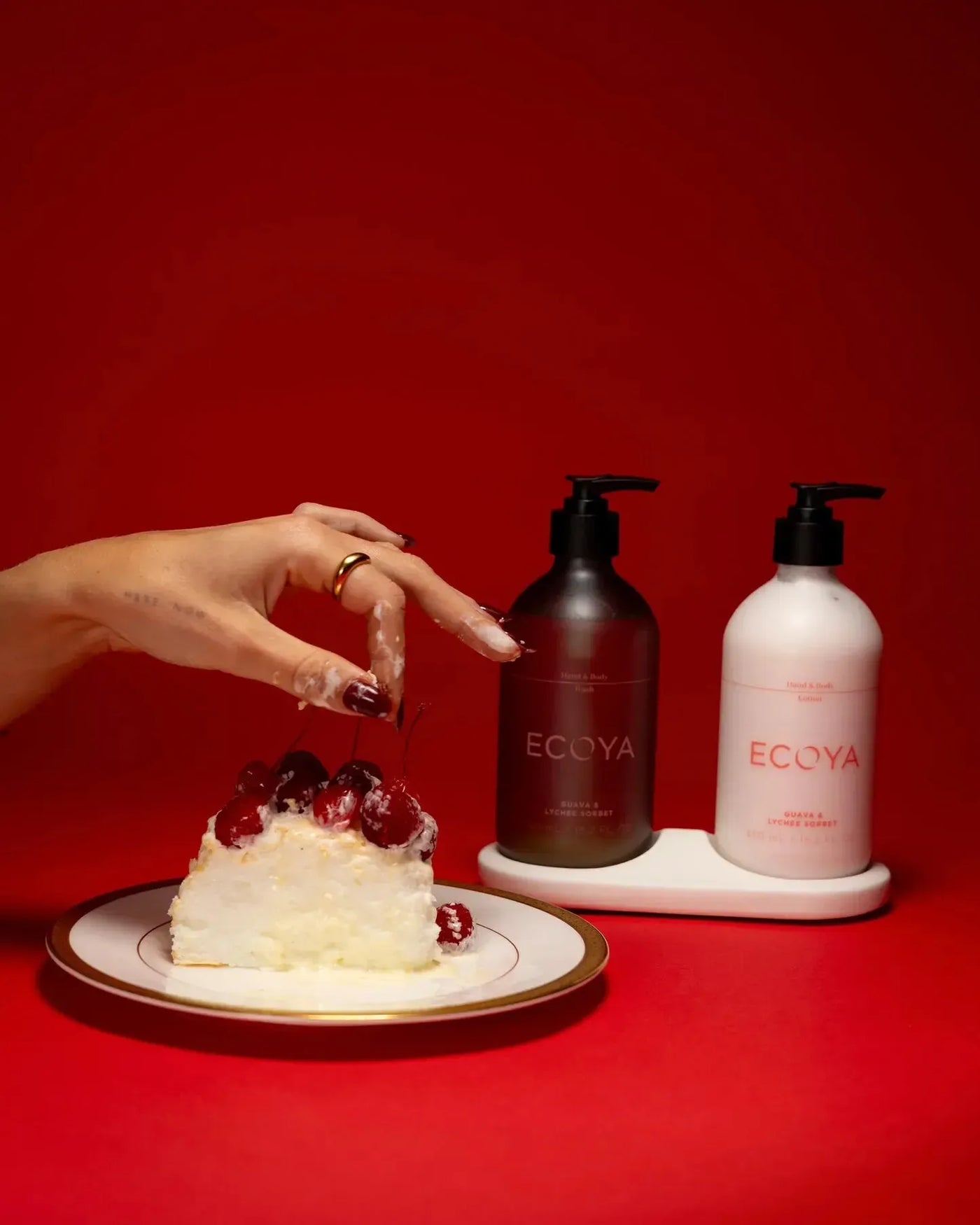 Guava & Lychee Sorbet Bathroom Gift Set-Ecoya-Lima & Co