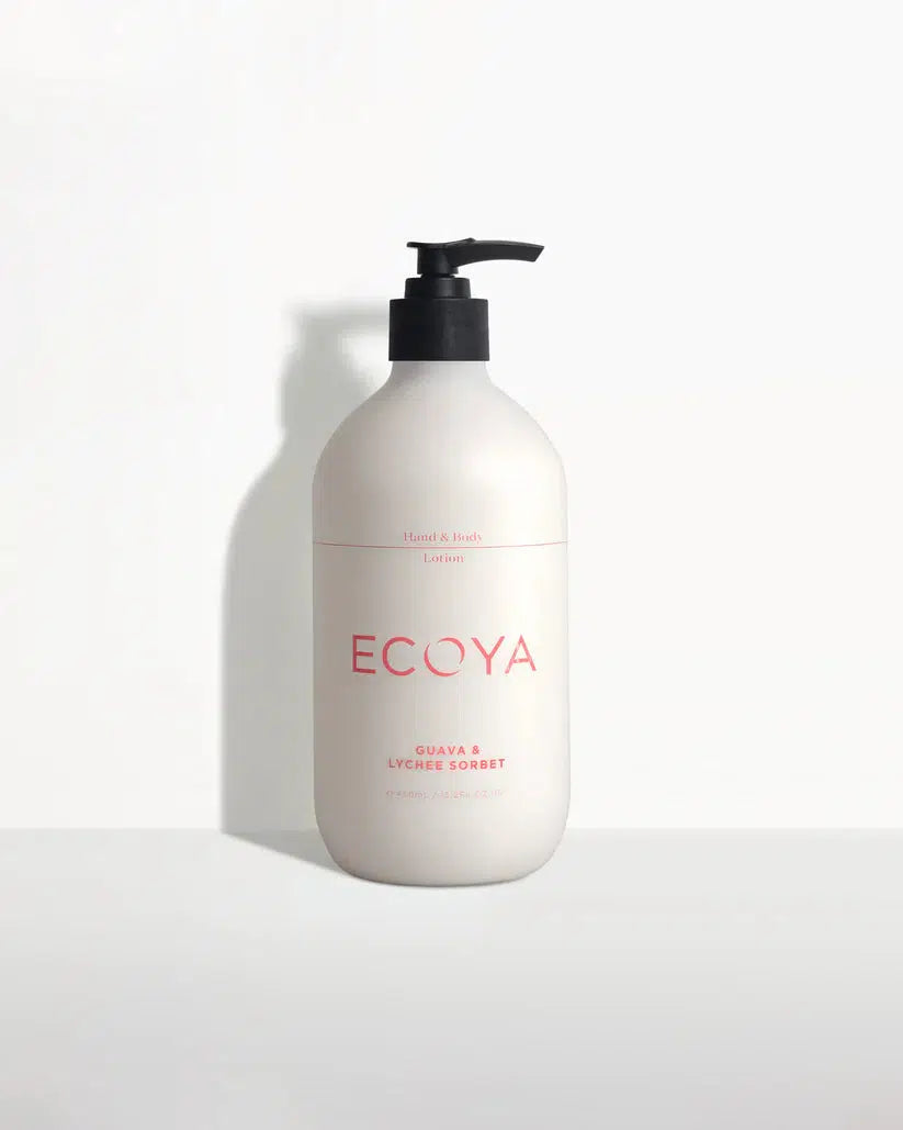 Guava & Lychee Sorbet Hand & Body Lotion-Ecoya-Lima & Co