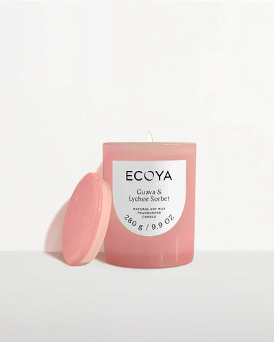 Guava & Lychee Sorbet Metro Candle-Ecoya-Lima & Co