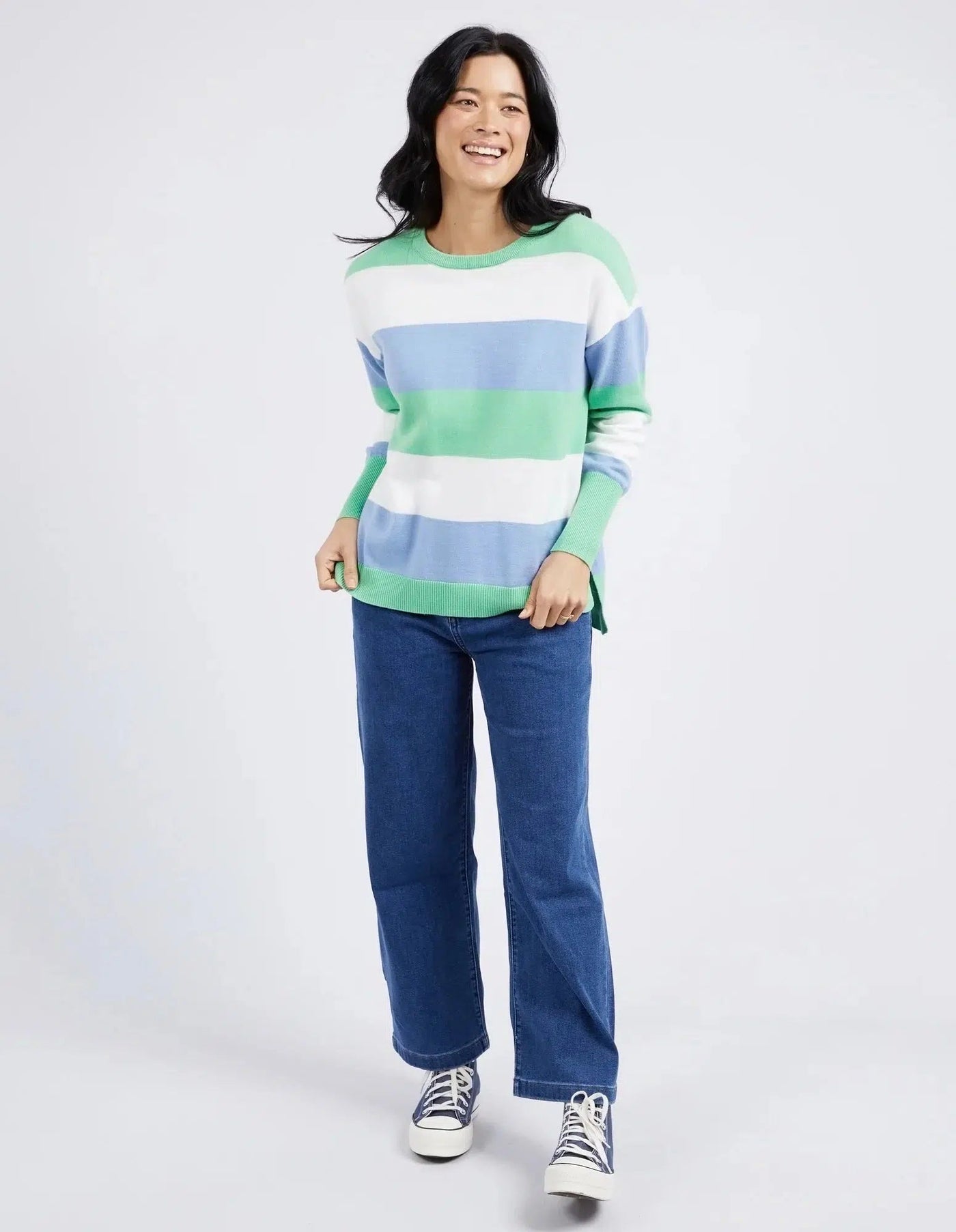 Hallie Stripe Knit - Meadow-Elm Lifestyle-Lima & Co