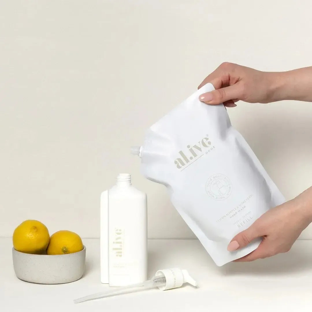 Hand Wash Refill - Lemon Myrtle & Honeydew 900ml-ALIVE-Lima & Co