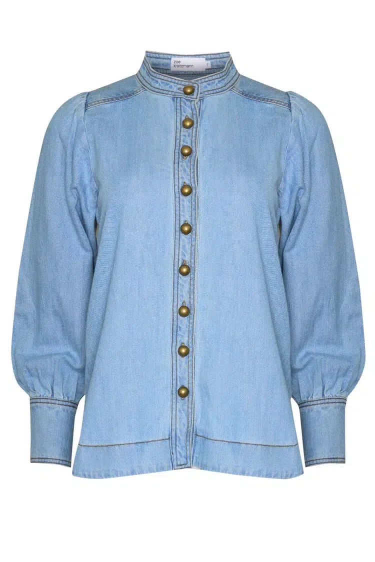 Hanker Top - Light Washed Denim-Zoe Kratzmann-Lima & Co