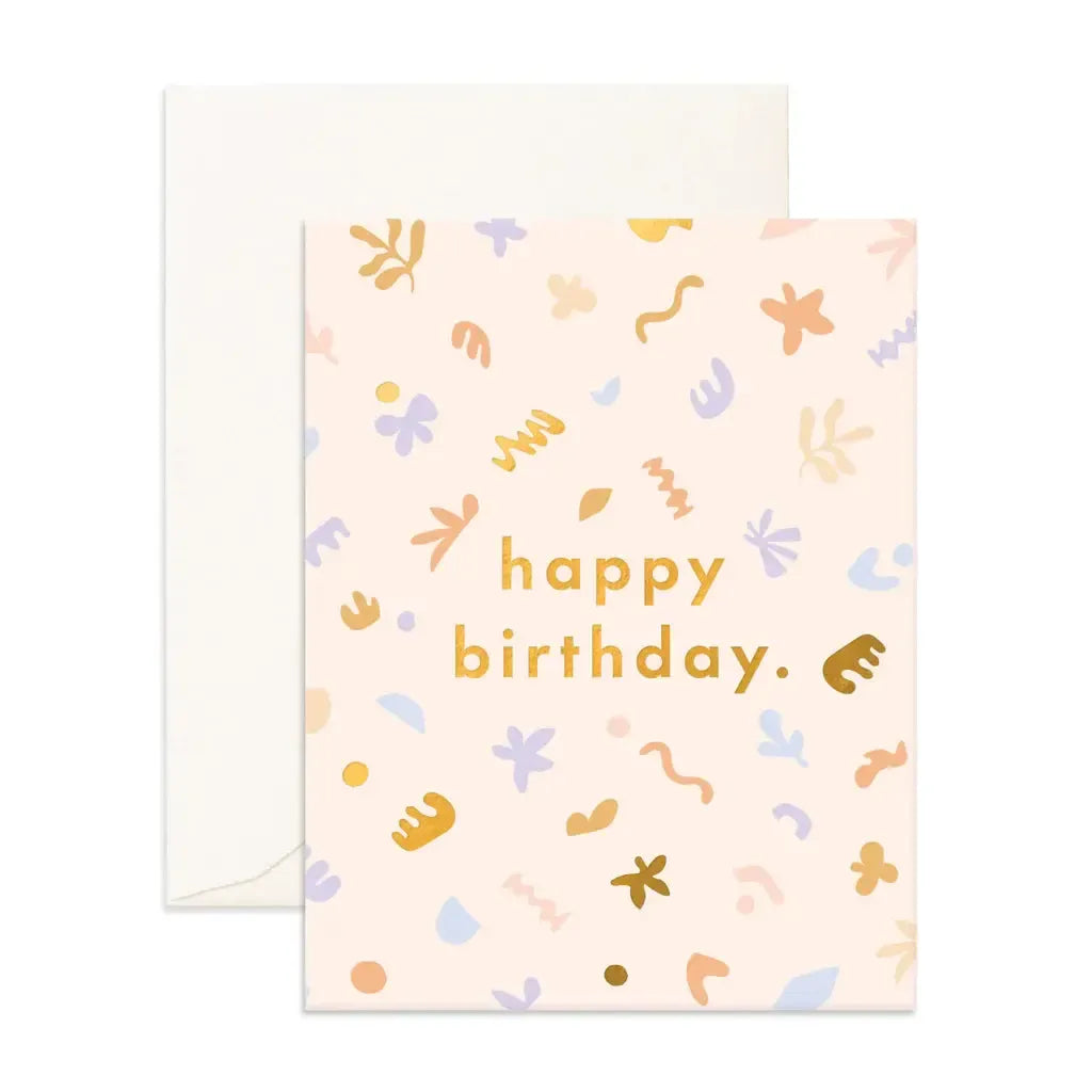 Happy Birthday Fresco Greeting Card-Fox And Fallow-Lima & Co