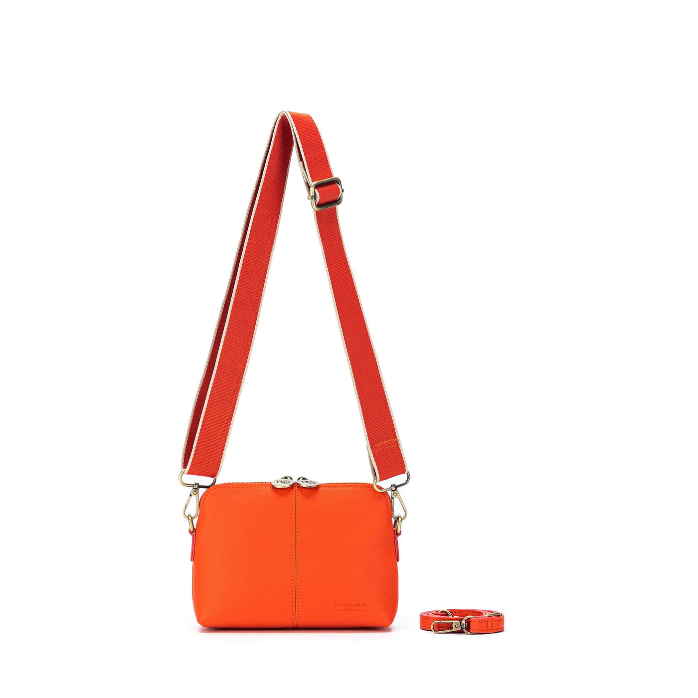 Harlow Small Crossbody - Orange-BLACK CAVIAR DESIGNS-Lima & Co