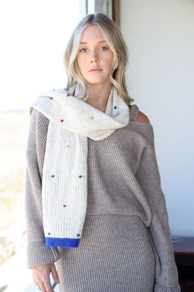 Haven Scarf - Denim and Cream-The Eighth Letter-Lima & Co