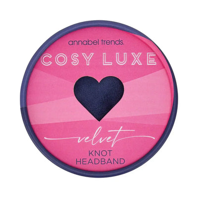 Headband Cosy Luxe Velvet - Sapphire Blue-Annabel Trends-Lima & Co