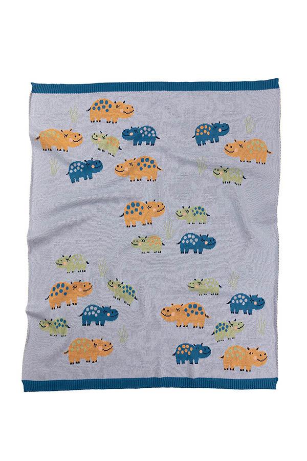 Henry Hippo Baby Blanket-Lima & Co-Lima & Co