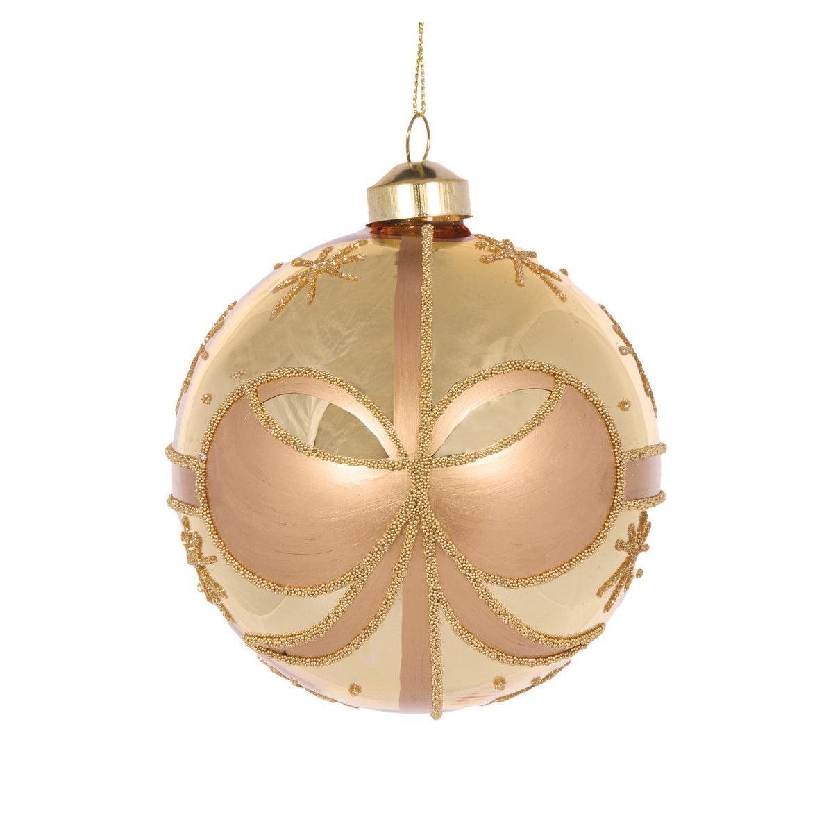 High Shine Gold Bow Bauble-Holly and Ivy-Lima & Co
