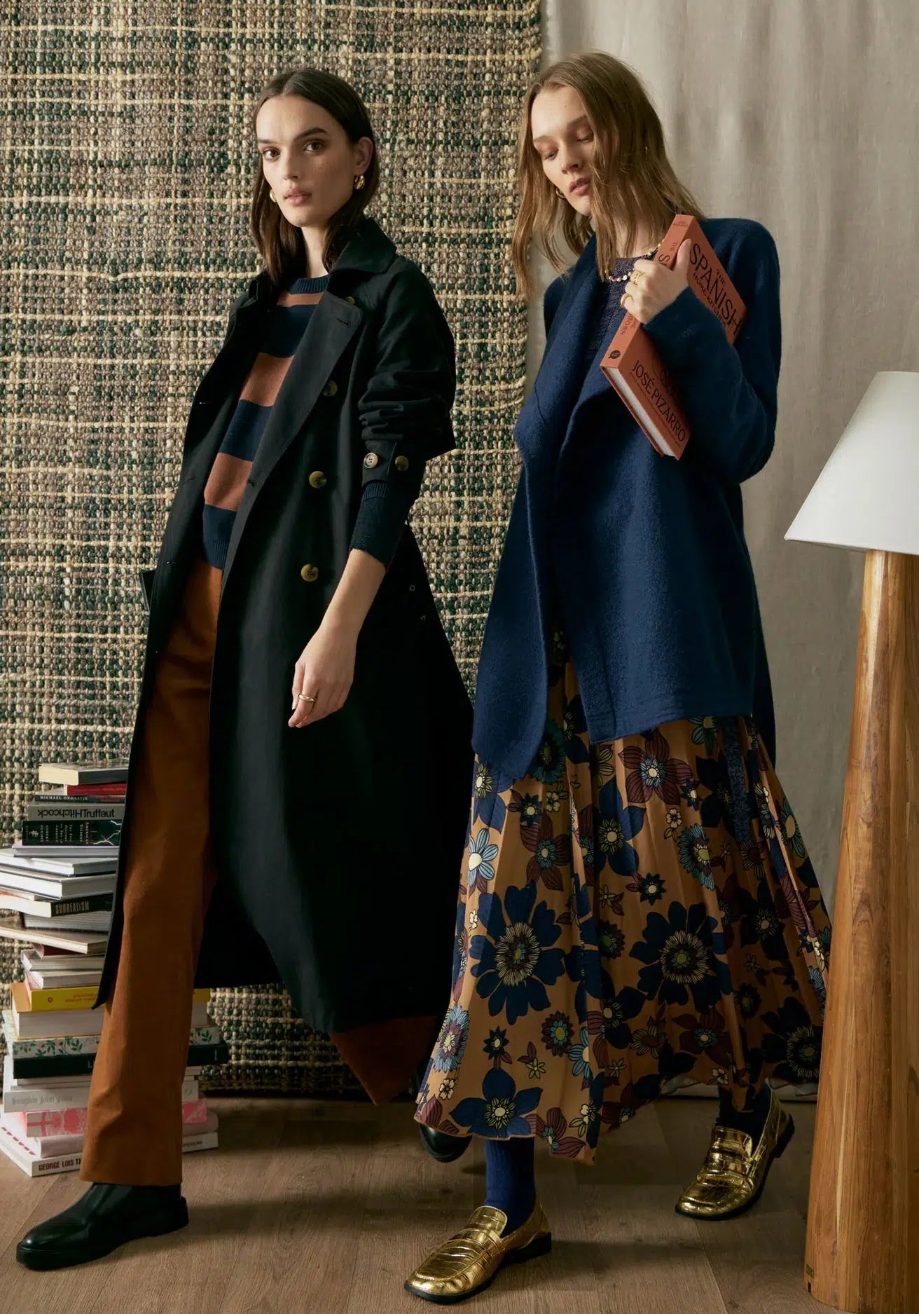 Holland Tencel Trench - Black-POL Clothing-Lima & Co