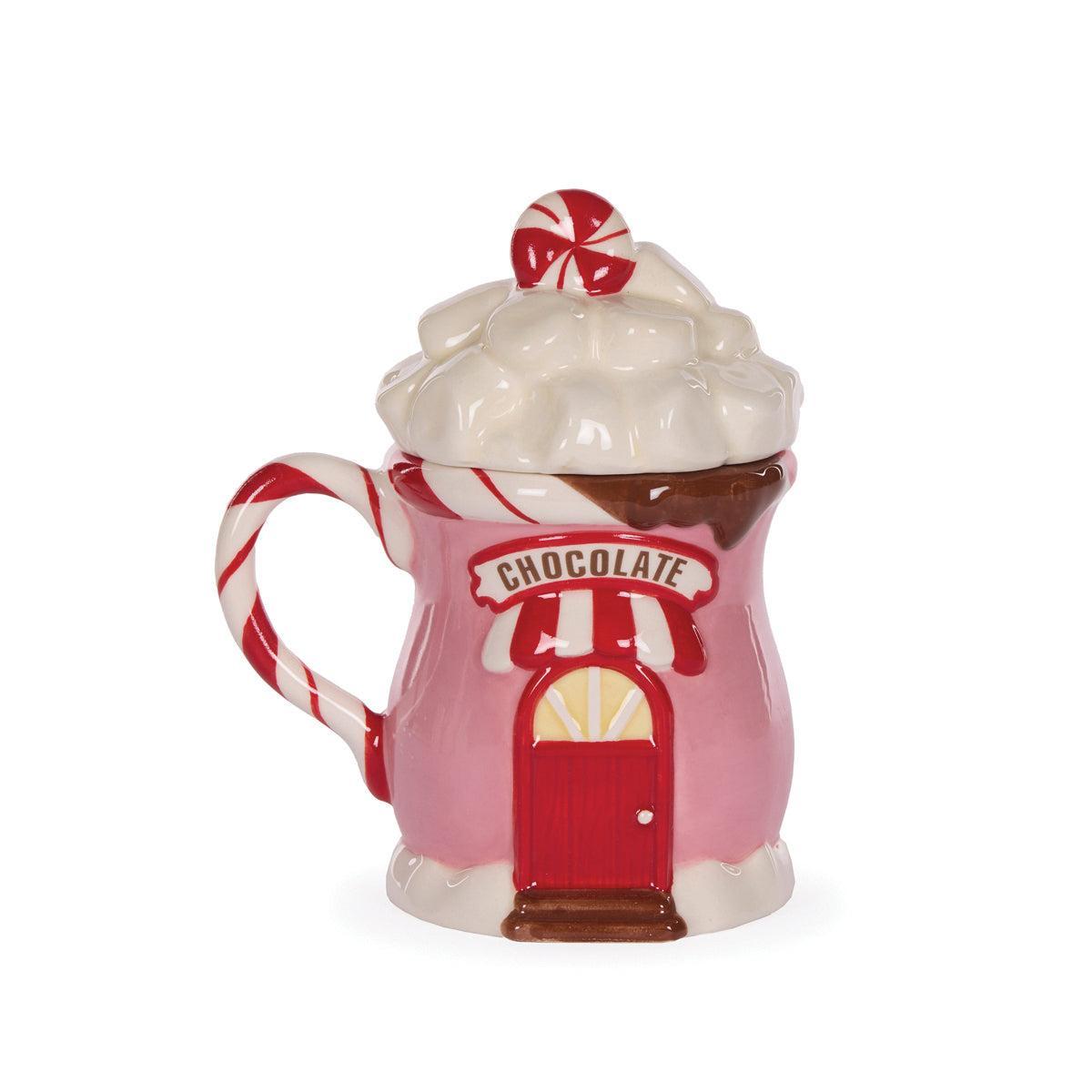 Hot Chocolate Store Mug-Holly and Ivy-Lima & Co
