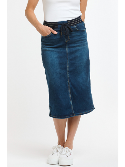 Hugo Skirt - Denim-Italian Star-Lima & Co