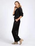 Huntleigh Knit - Black-Foxwood-Lima & Co