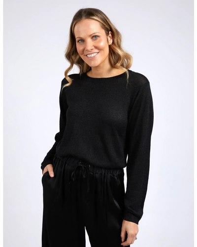 Huntleigh Knit - Black-Foxwood-Lima & Co