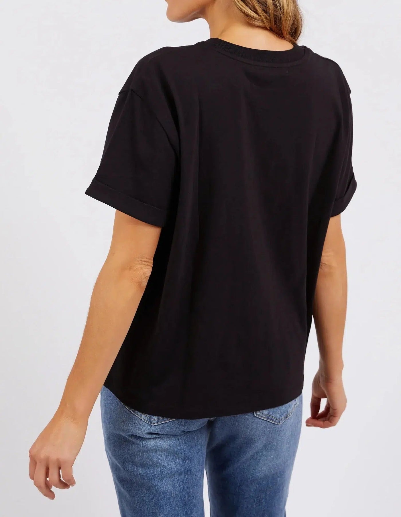 Huntleigh Oversized Tee - Black-Foxwood-Lima & Co