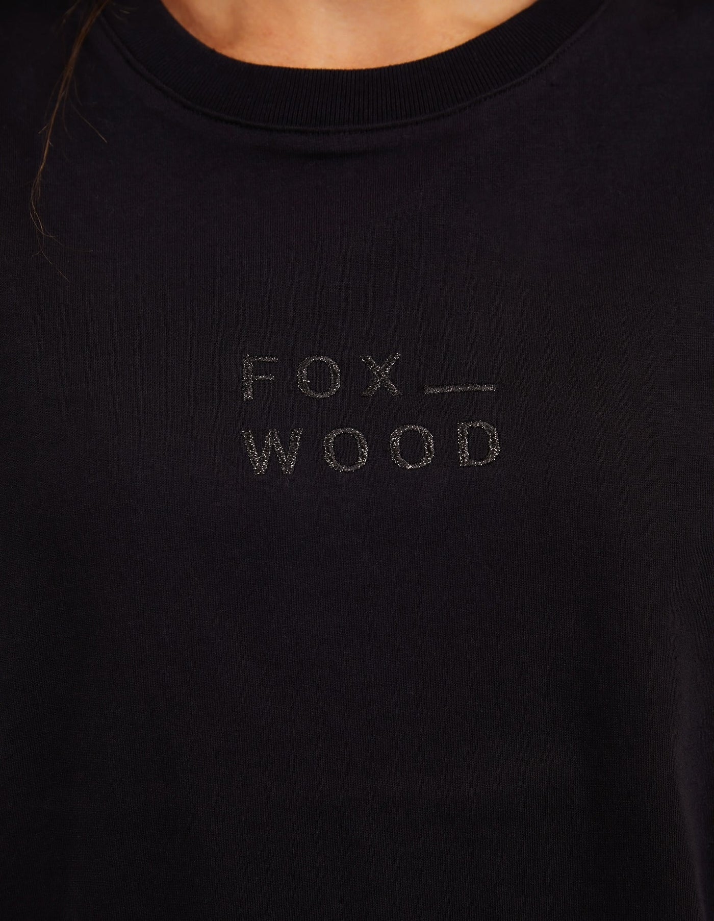 Huntleigh Oversized Tee - Black-Foxwood-Lima & Co